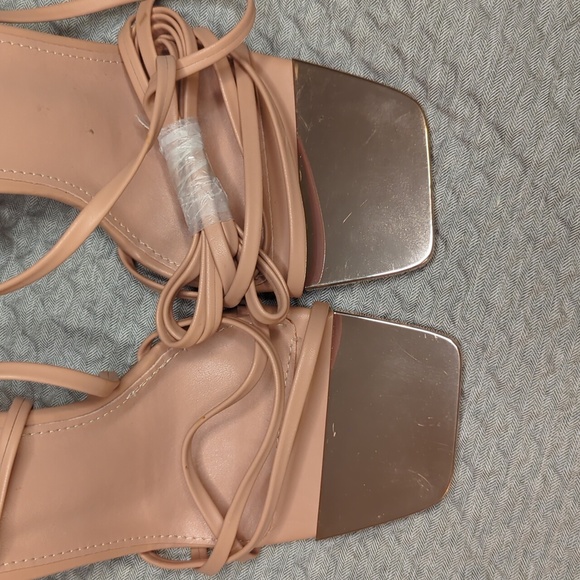 🔥 SALE ALERT - Public Desire Lace Up Mirror Heels - Picture 3 of 8